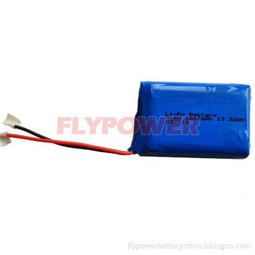 7.4V 1800mAh Lithium Ion Polymer Battery Pack (2S1P of FLP-103450)